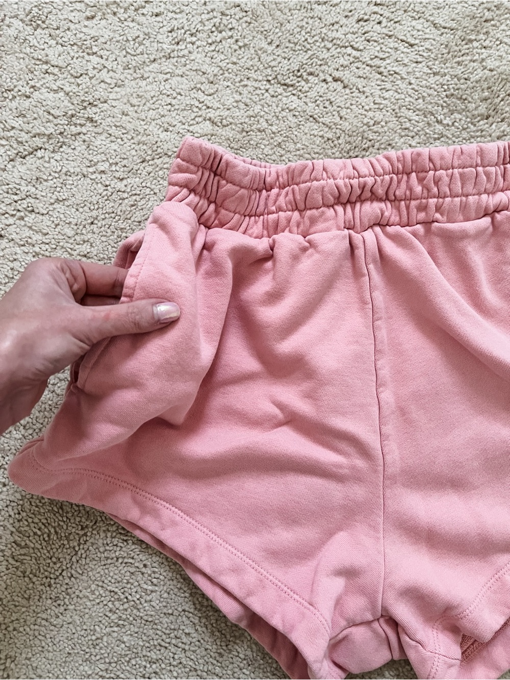 Daily drills supershorts XS/S dusty rose pink w monochrome patch - Picture 3 of 6
